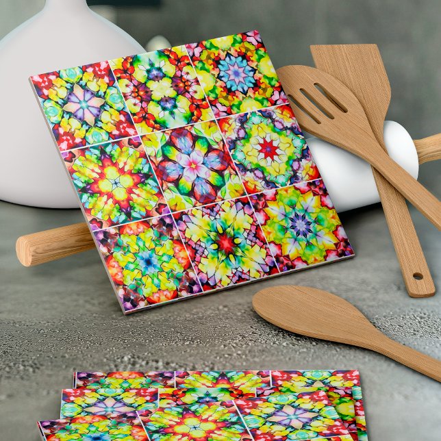 Carrelage méditerranéen, Carreaux d'encre d'alcool (Créateur téléchargé)