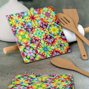 Carrelage méditerranéen, Carreaux d'encre d'alcool