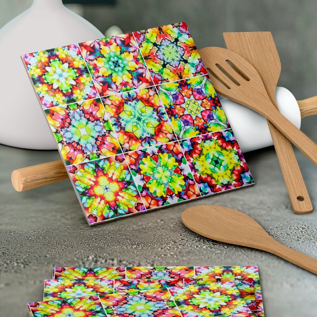 Carrelage méditerranéen, Carreaux d'encre d'alcool (Créateur téléchargé)