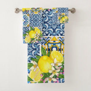 Carrelage méditerranéen clair Sicilien Citrus Lemo