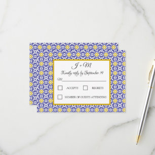 Carrelage portugais Bleu Blanc Méditerranée RSVP