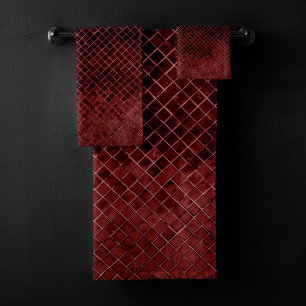 Carrelage rouge mosaïque Rich Jewel Tone Crimson