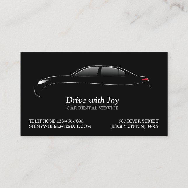 CarRental Business Card Visitenkarte (Vorderseite)