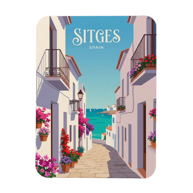 Carrer de la Mare de Déu Spanien Magnet (Vertikal)