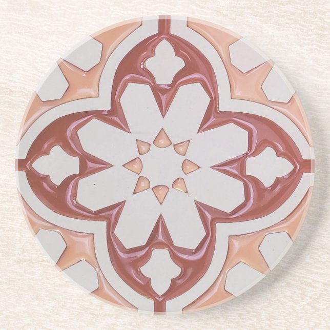 Carrera Sienna marokkanisches Design - Sandstone U Getränkeuntersetzer (Vorne)