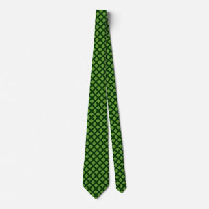Carrés diagonaux - Avocado Green sur Cravate vert