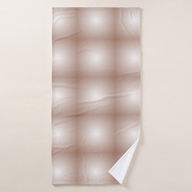 Carrés géométriques avec Mocha Mousse Gradient Bla (Serviette de bain)