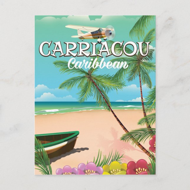 Carriacou Reiseplakat Postkarte (Vorderseite)