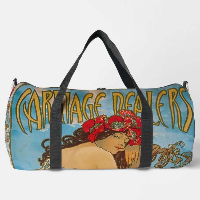 Carriage Dealers by Alphonse Mucha (1902) Duffle Bag (Vorderseite)