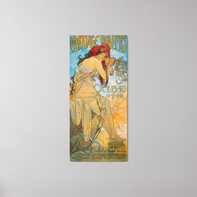 Carriage Dealers by Alphonse Mucha (1902) Leinwanddruck (Vorderseite)