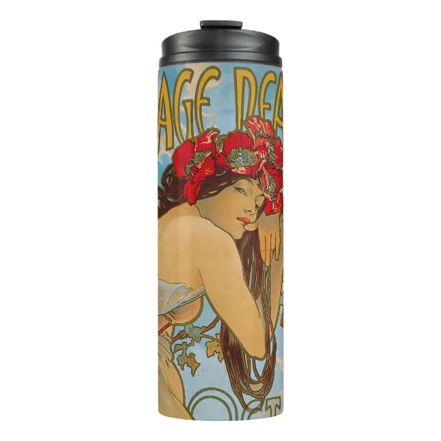 Carriage Dealers by Alphonse Mucha (1902) Thermosbecher (Vorderseite)