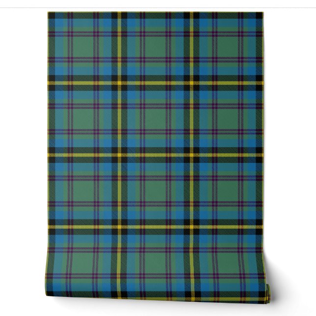 Carrick Hunting Tartan Kariert Scottish Clan Tapete (Abrollen)