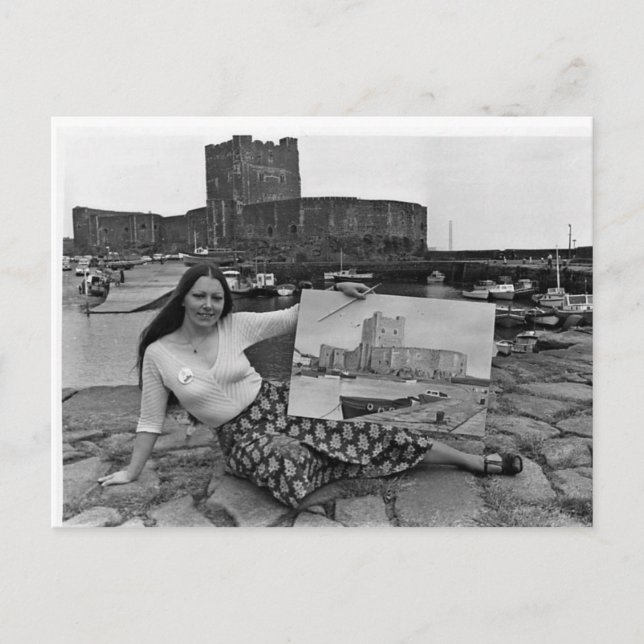 Carrickfergus Schloss Postkarte (Vorderseite)