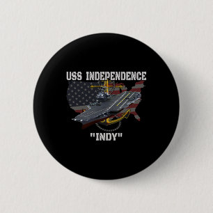 Carrier Uss Independence Cv-62 Cva-62 Veterans Day Button