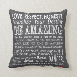 Carries Wand des inspirierend Tanzes zitiert Kissen