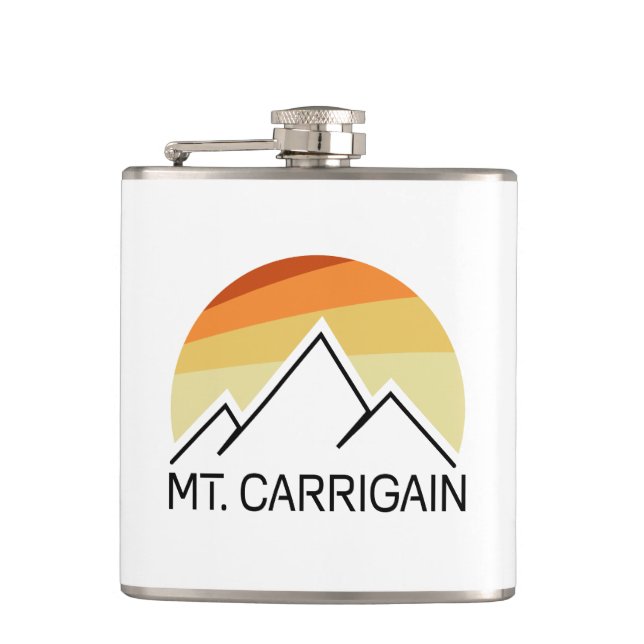 Carrigain New Hampshire Retro Flachmann (Vorderseite)