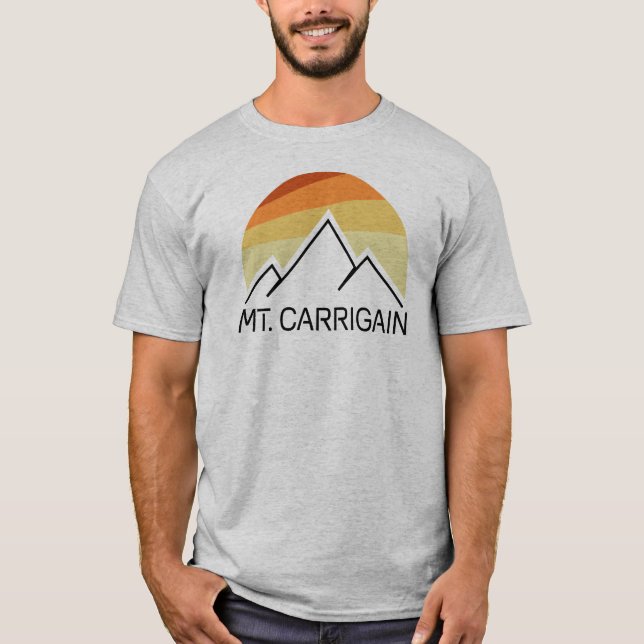 Carrigain New Hampshire Retro T-Shirt (Vorderseite)