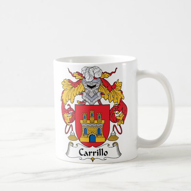 Carrillo Familienwappen Kaffeetasse (Rechts)