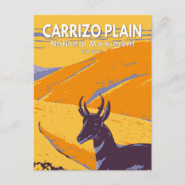 Carrizo Schlichtes Nationaldenkmal Vintages Califo Postkarte