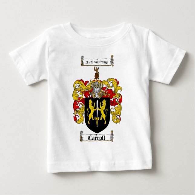 CARROLL-FAMILIENWAPPEN - CARROLL-WAPPEN BABY T-SHIRT (Vorderseite)
