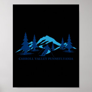 Carroll Valley Pennsylvania Skigebiet Skifahren Sk Poster