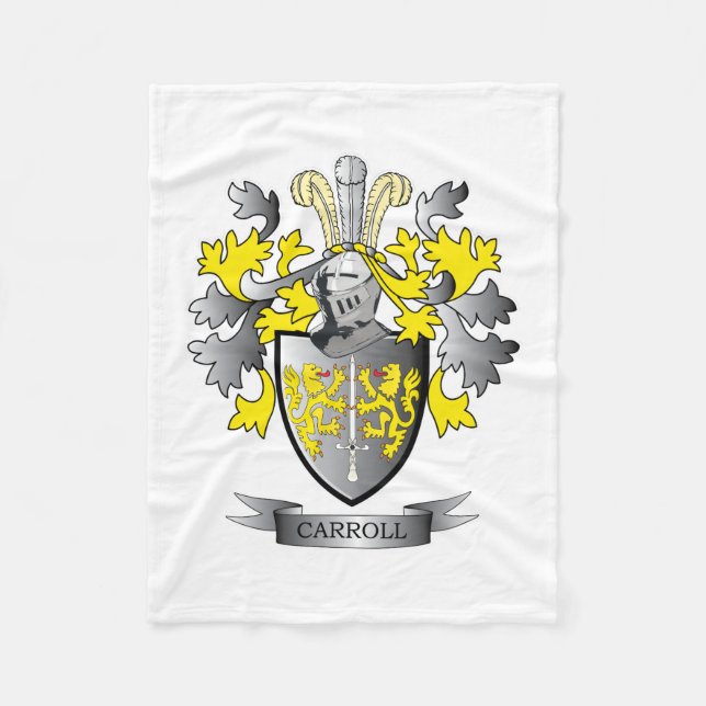 Carroll-Wappen Fleecedecke (Vorderseite)