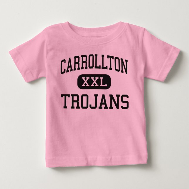 Carrollton - Trojans - Junior - Carrollton Georgia Baby T-shirt (Vorderseite)