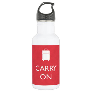 CARRON - Gepäck - Funny Red Edelstahlflasche