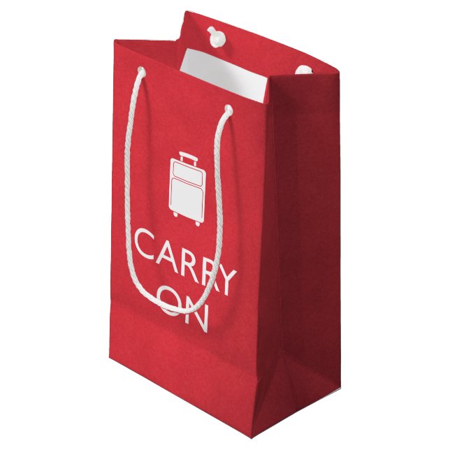 CARRON - Gepäck - Funny Red Kleine Geschenktüte (Vorderseite Schrägansicht)