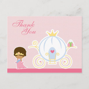Carrosserie princesse fille mignonne merci carte p
