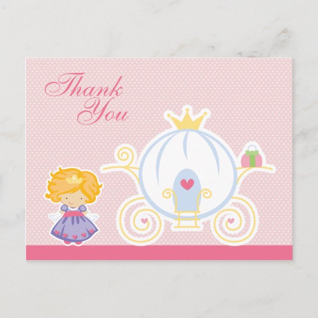 Carrosserie princesse fille mignonne merci carte p (Devant)