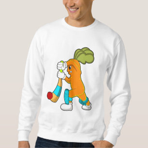 Carrot auf Cricket mit Kricketfledermaus Sweatshirt