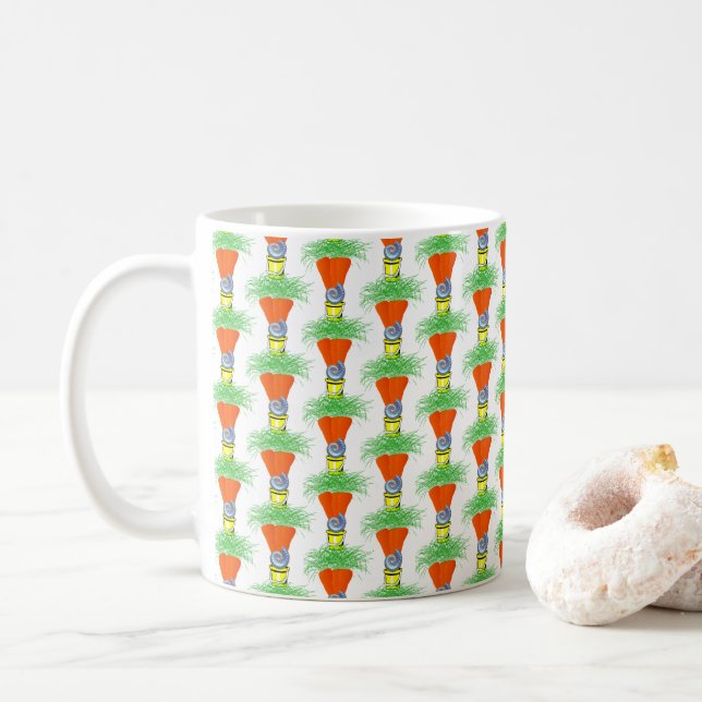 Carrot Beach Muschel Tasse (Mit Donut)