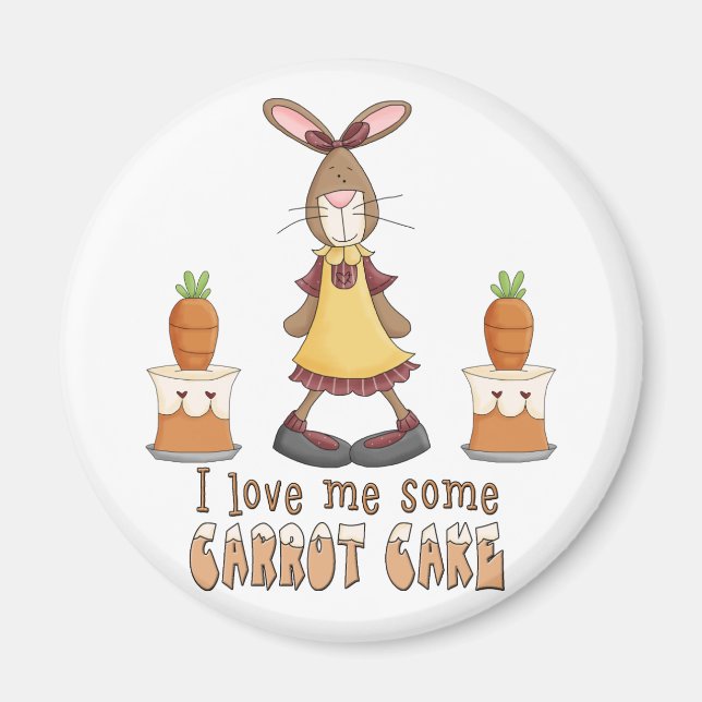 Carrot Cake Liebe Magnet (Vorne)