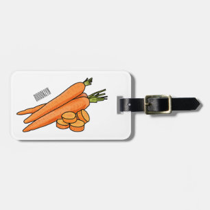 Carrot-Cartoon-Abbildung Gepäckanhänger