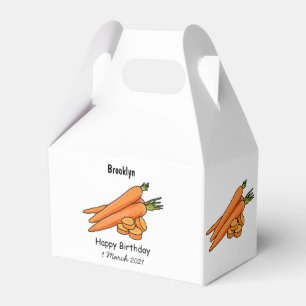 Carrot-Cartoon-Abbildung Geschenkschachtel