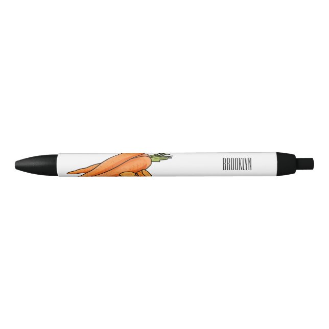 Carrot-Cartoon-Abbildung Kugelschreiber (Vorderseite)