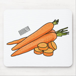 Carrot-Cartoon-Abbildung Mousepad