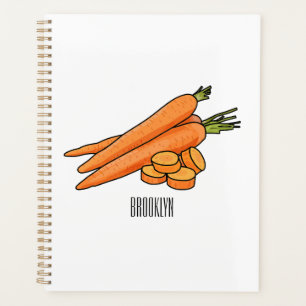 Carrot-Cartoon-Abbildung Planer