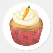 Carrot Cupcake aus Wiener Bäckereiaufkleber