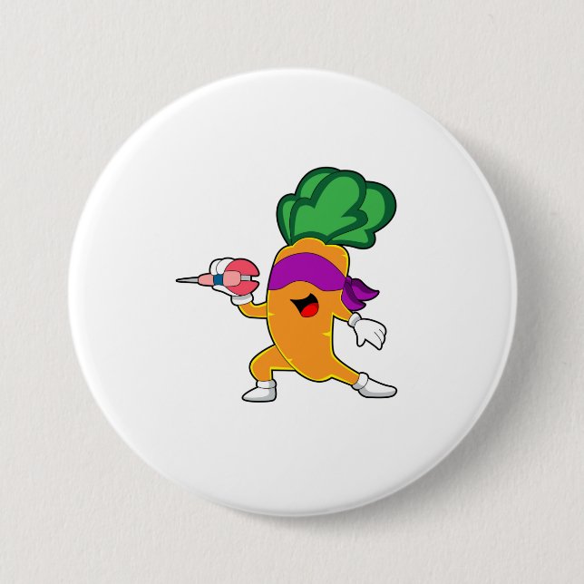 Carrot Darts Dart Button (Vorderseite)