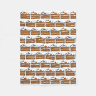Carrot Layer Cake Slice Dessert Feinschmecker Back Fleecedecke