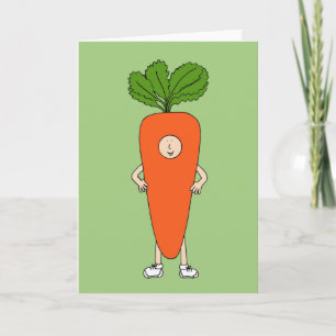 Carrot-Outfit zum Internationalen Karottentag Karte