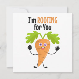 Carrot Puppe Support-Karte Mitteilungskarte