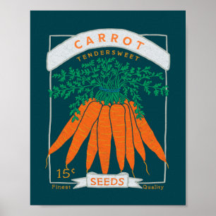 Carrot Seed Packet Poster (Reiche Marine)
