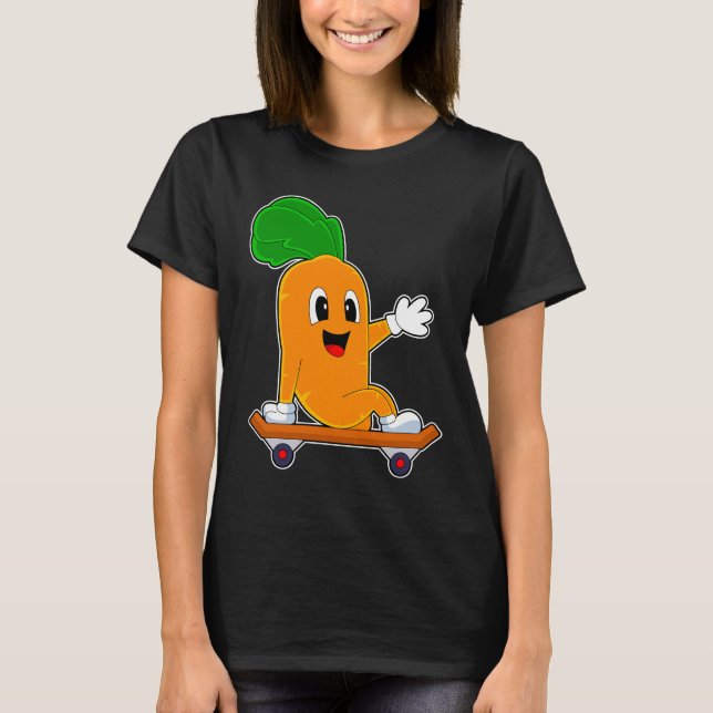 Carrot Skater Skateboard Sport T-Shirt (Vorderseite)