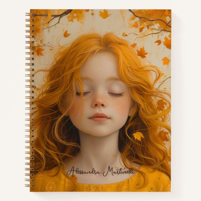 Carrot Top Kid - Personalisierte Fantasie Notizbuch (Vorderseite)