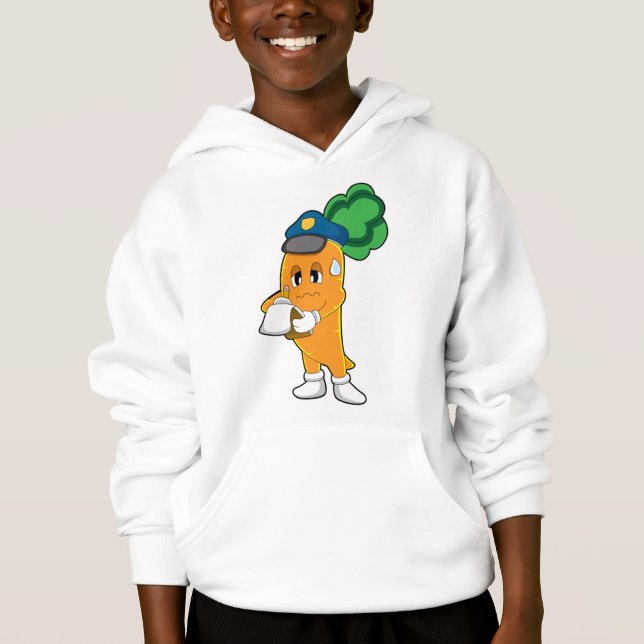 Carrot Traffic Warden Parkticket Hoodie (Vorderseite)