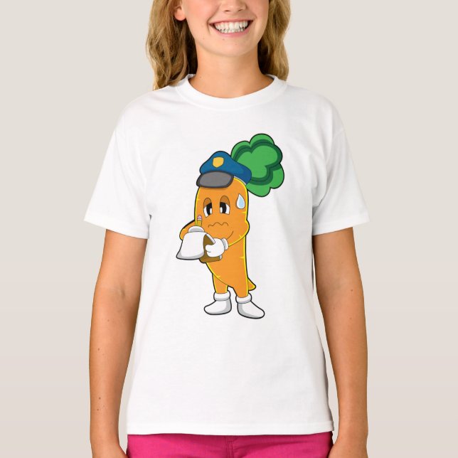 Carrot Traffic Warden Parkticket T-Shirt (Vorderseite)