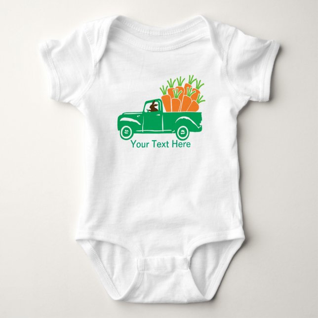 Carrot Truck Baby Strampler (Vorderseite)